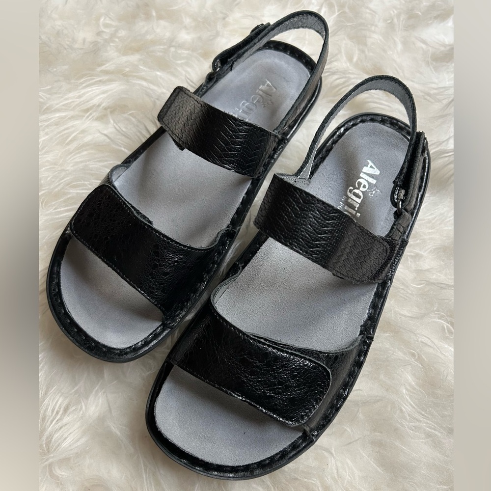 SOLD Elsewhere NEW Alegria Black Leather Sandals Size 38